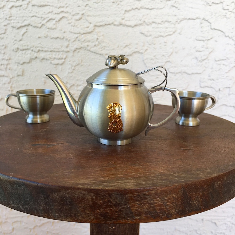 🍵☕🍵Imperial Pewter Singapore Tea Set🍵☕🍵
